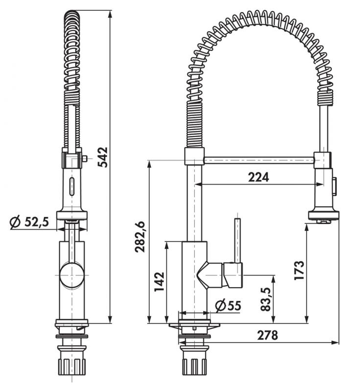 Naber Drive 5 Armatur Hochdruck Edelstahl